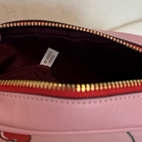 Coach Mini Jamie Camera Bag With Heart Cherry Print - Picture 8 of 12